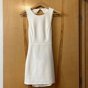 Lulus Confident Cutie White Tie Back Sleeveless Mini Dress